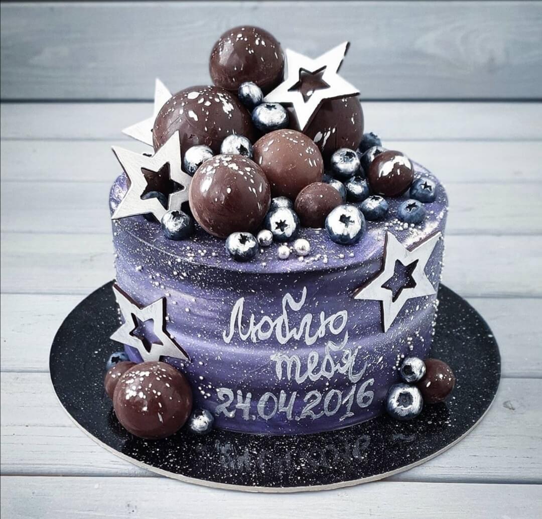 Торт "Космическая любовь"