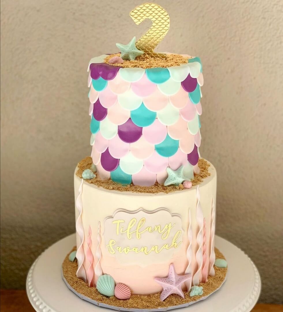 Торт "Волшебная чешуя"